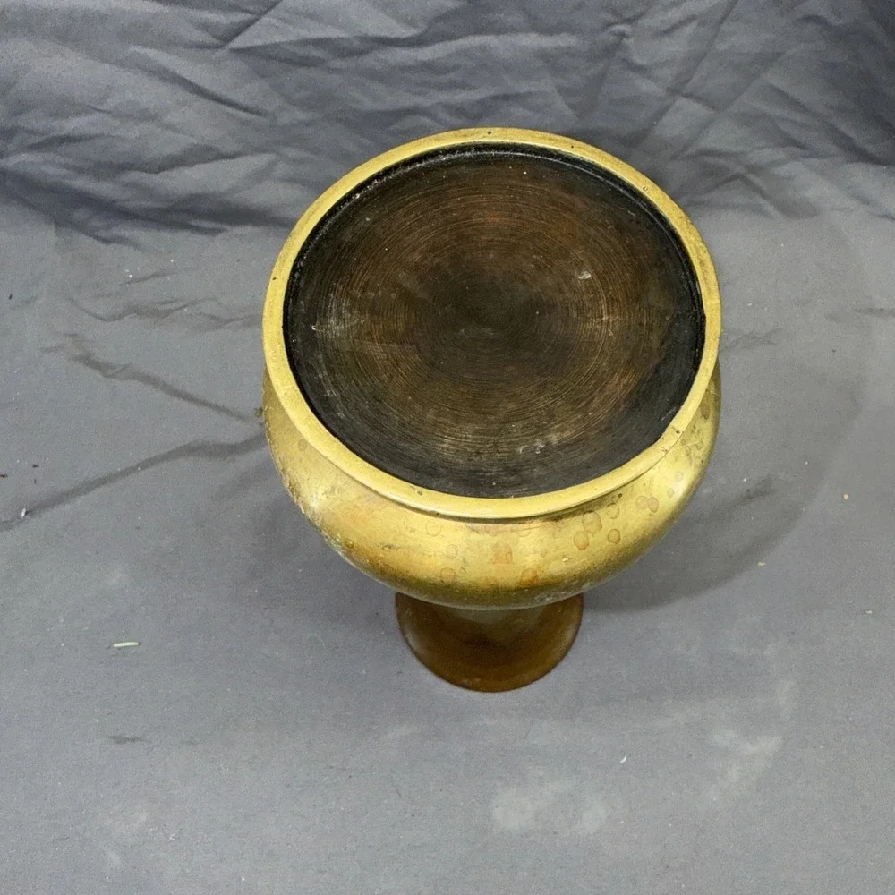 Brass Vase ‎ 9.5 X 4.5